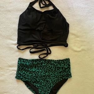 Coral Reef two piece swim suit never worn